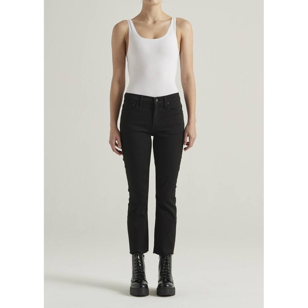 EDWIN® (Women's 32x27) Pixie™ 9" Mid-Rise Skinny Ankle Jeans in Black - $148